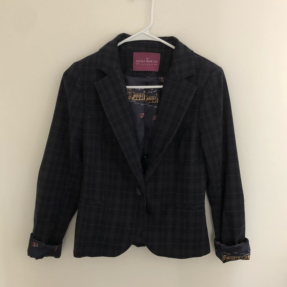 Checkered blazer